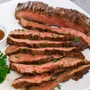 The Best Flank Steak Marinade makes super juicy and flavorful flank steak every time! Easy to prepare and perfect for grilling, pan frying, or broiling in the oven.