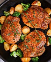 These pan-fried Boneless Pork Chops are a juicy and flavorful meal that’ll be on your table in just 15 minutes, with no marinating or breading required. Perfect for a quick weeknight dinner!