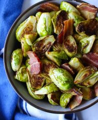 Here’s the best Brussels Sprouts with Bacon that your whole family will love. We give you two popular ways to make this side dish – roast them in the oven or sauté them in a pan the traditional way