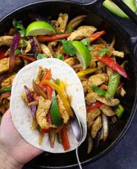 Chicken fajitas