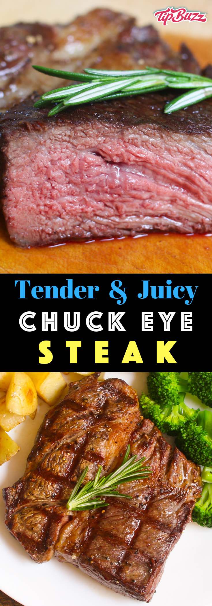 Chuck eye steak is a mouthwatering steak that's cut from the rib section right next to the rib eye but for the price of chuck. It's suitable for high-temperature cooking including grilling, pan frying and broiling
