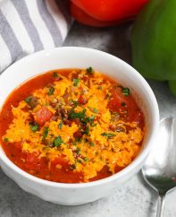 Crock pot stuffed pepper soup
