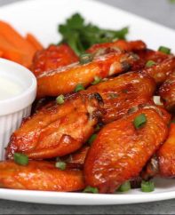 These 3 Ingredient Baked Chicken Wings are easy to make for game day