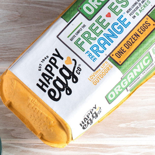 Organic Free Range Happy Eggs are a key ingredient for hash brown egg nests