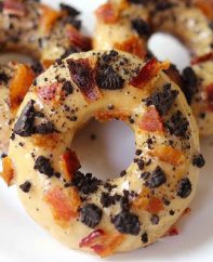 This recipe for Maple Bacon Oreo Donuts is for days when you have extreme donut cravings