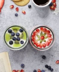 Savor a perfect DIY Me Moment with Oui French-style yogurt topped with fresh fruits - so delicious, easy and fun to make!