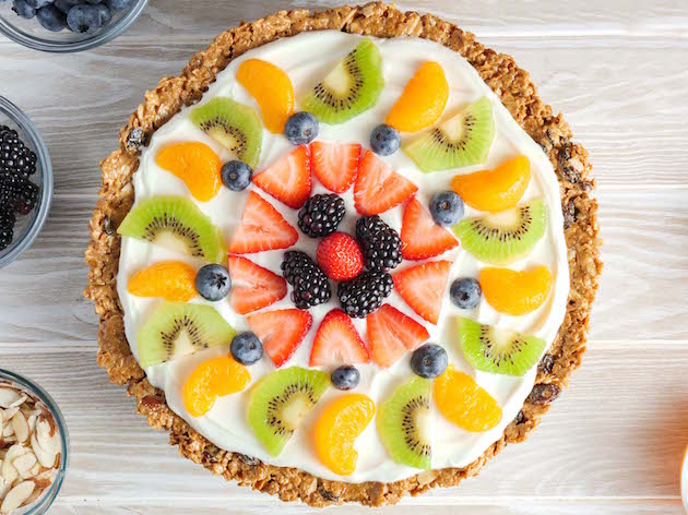 Raisin Bran Breakfast Pizza is a quick, no-bake way to start your day