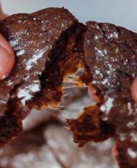 These Rolo Cookies are soft and chewy treat filled with a Rolo chocolate caramel in the middle. It will take your cookie game to the next level! This 4-ingredient Rolo stuffed cake mix cookies recipe is so easy to make and perfect for holidays.