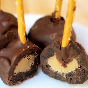 These Sea Salt Brownie Pops are a fun snack that's easy to make