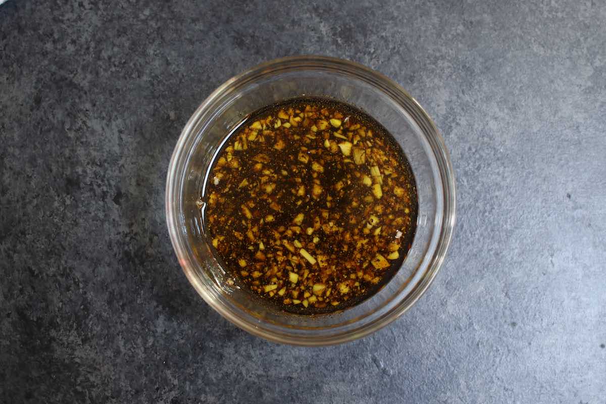 Make the marinade in a clear bowl
