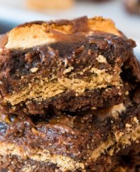 S'mores Brownies are the perfect treat for parties, game day, birthdays, movie night and more, easy to make with a few simple ingredients