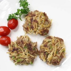 This Spaghetti Pancakes recipe is fun and easy to make