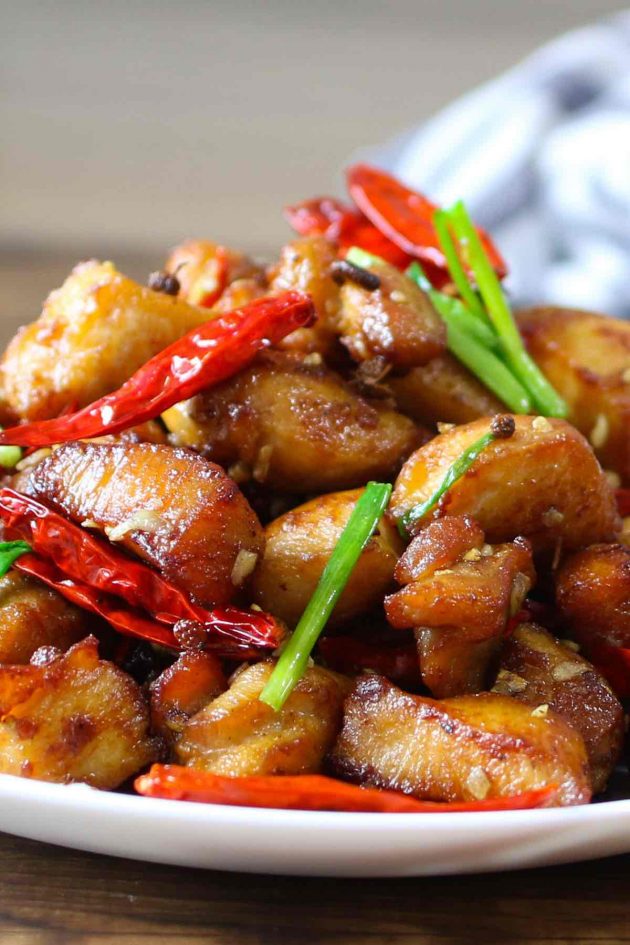 Szechuan chicken: No veggies
