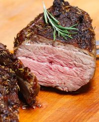 Tri tip cooked in the oven to medium doneness
